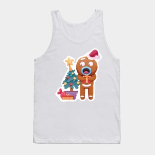 Christmas Sticker, Ginger Man Sticker Tank Top